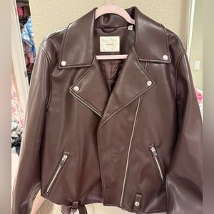 Aritizia vegan leather jacket NWT